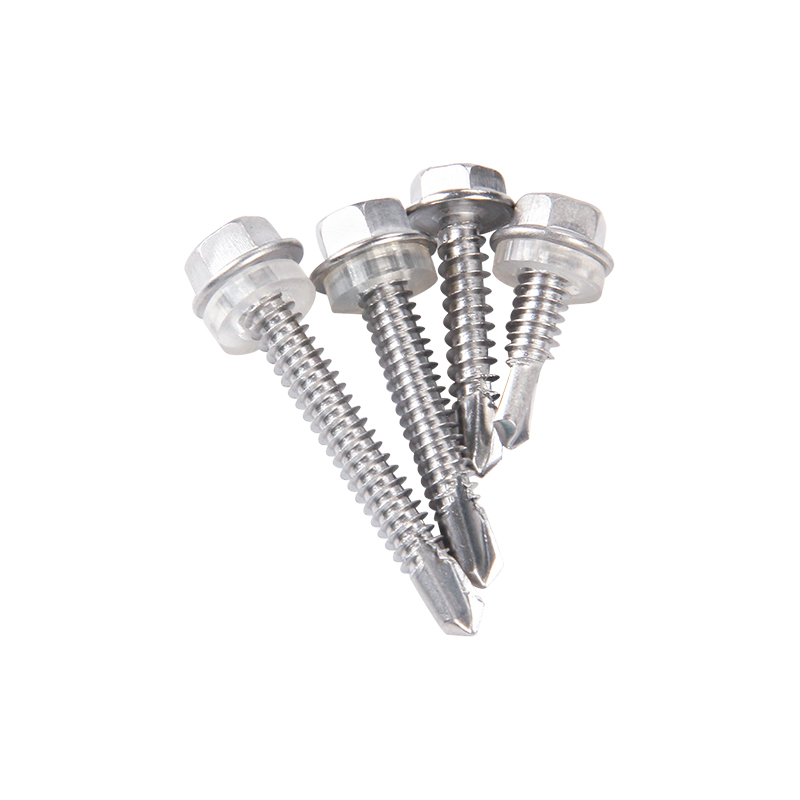 Tornillo autoperforante con cabeza de brida hexagonal con arandela Epdm