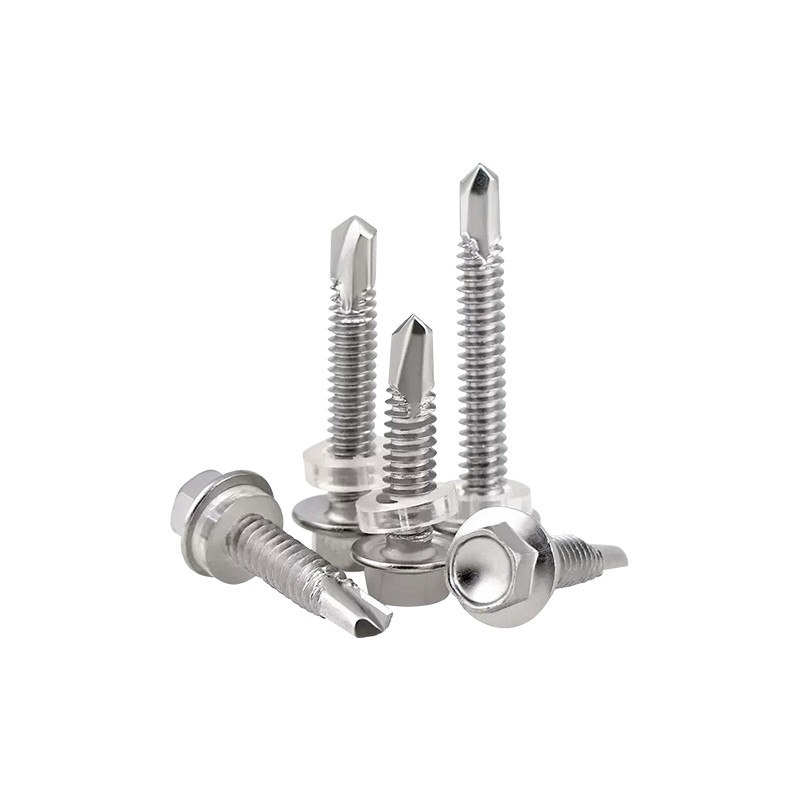 Tornillo autoperforante con cabeza de brida hexagonal con arandela Epdm