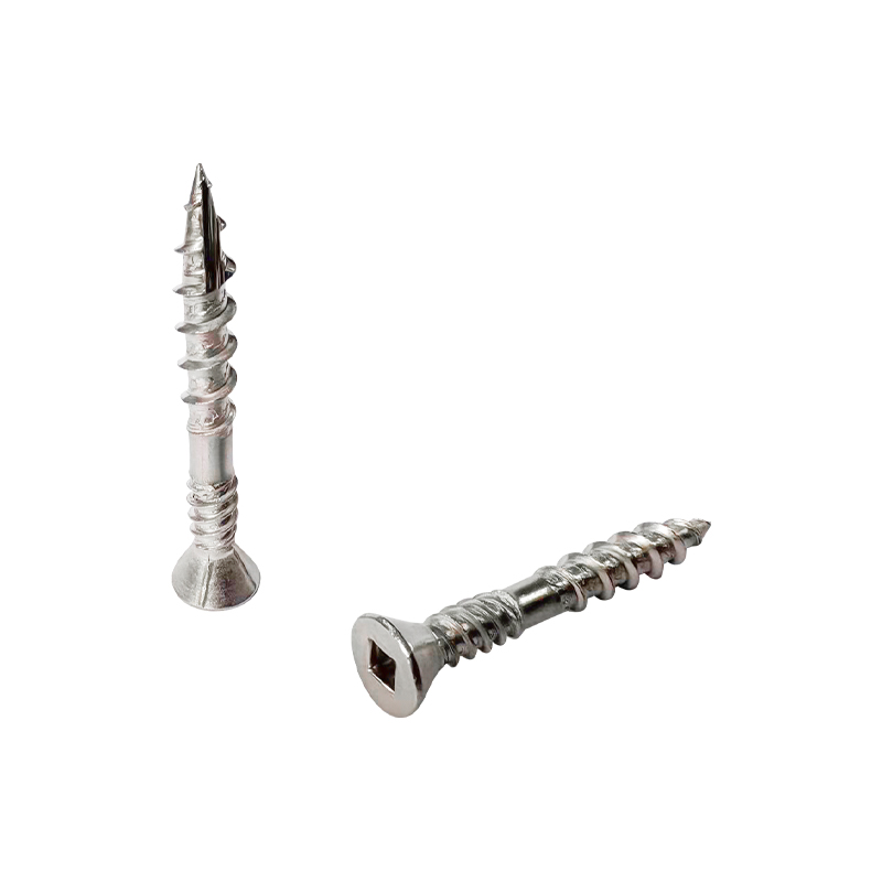 Tornillo para paneles de yeso con accionamiento cuadrado CSK tipo 17 de doble rosca